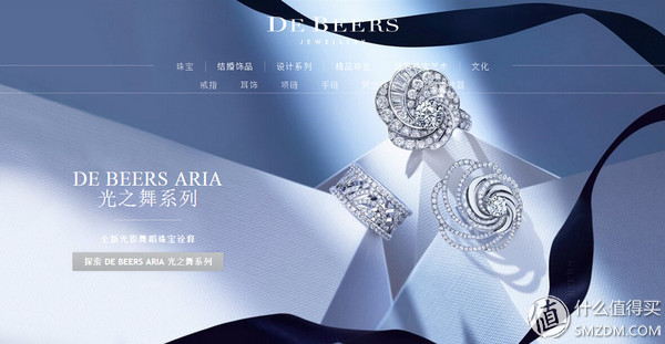De Beers官网首页